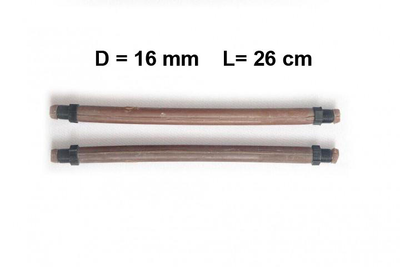 Тяги тяжі Nevsky Sub D = 16 мм, L - 26 см, для підводного полювання парні силіконові під арбалет рушницю гарпун STP-03