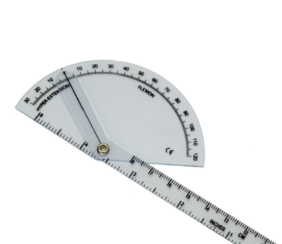 Гониометр линейка для измерения подвижности суставов пальцев 140 мм 180°
