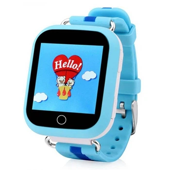 Детские умные смарт часы JETIX Q100 Blue GPS телефон будильник прослушка магнитная зарядка, кнопка SOS, виброзвонок (07292/3 L)