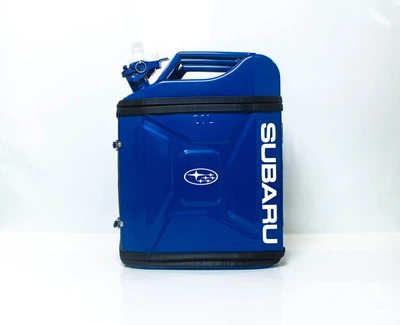 Подарок для мужчин Канистра-бар 20 л с маркой авто Subaru Синяя + 2 стакана в подарок Shop Monkeys (KA-Subaru-4922)