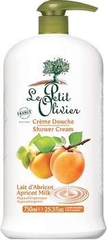 Екстраніжний крем для душу Le Petit Olivier Extra gentle shower creams Абрикосове молочко 750 мл (3549620007633)