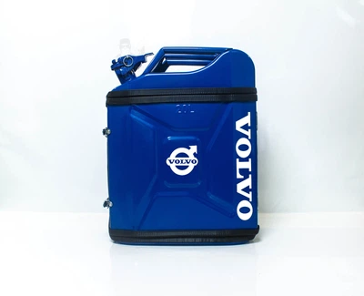 Подарок для мужчин Канистра-бар 20 л с маркой авто Volvo Синяя + 2 стакана в подарок Shop Monkeys (KA-Volvo-4925)
