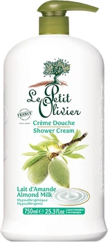 Экстра нежный крем для душа Le Petit Olivier Extra gentle shower creams Миндальное молочко 750 мл (3549620007602)