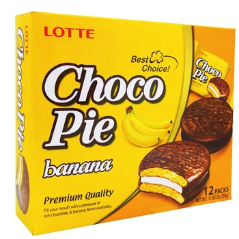 Тістечко шоколадне Choco Pie LOTTE Банан 336г