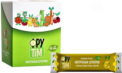 Упаковка натуральных конфет Фрутім Яблочно-грушевых 50 г х 6 шт (0010002772126)