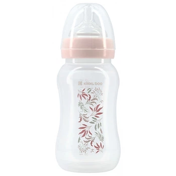 Пляшечка Kikka Boo Антиколікова 330ml Tropical Leaves Pink (31302020074)