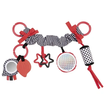 Погремушка к тележке плюшевая Sensory Toys Красная Canpol babies (5903407680712)