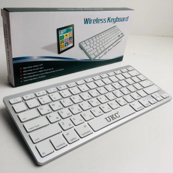 Беспроводная Bluetooth клавиатура Wireless Keyboard X5 ART-3710 Белая