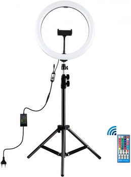 Кольцевой свет + штатив Puluz Ring USB LED Lamp 12" + Tripod 1.1 m (PKT3050EU)