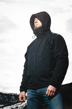 Тактична куртка Tactic Urban Black Софт Шелл XXL