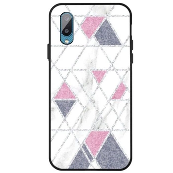Защитный чехол Deexe Marble Series для Samsung Galaxy A02 (A022) - Glitter Powder / Rose / Grey