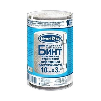 Эластичный бинт Білосніжка 10смх3м (2435-13946)