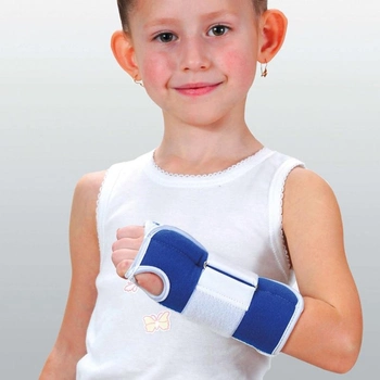 Тутор детский на лучезапястный сустав 6К Реабилитимед Украина Электрик (синий) XS (2239-26780)