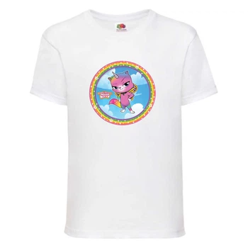 Футболка детская Радужная Кошка 003 (Rainbow Cat) белая (RNC wh 003) 152 см