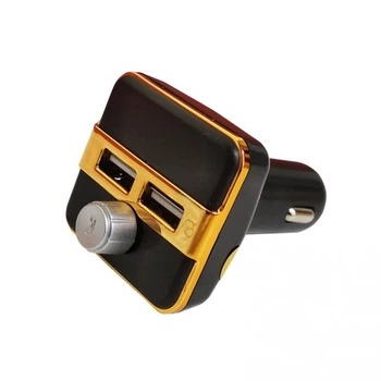 Автомобильный ФМ Bluetooth модулятор FM трансмиттер для авто в машину X9BT Original Золото