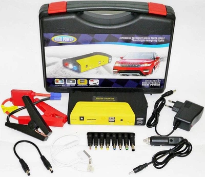Пусковое автомобильное устройство для аккумулятора JUMP STARTER Power Bank 50800 mAh универсальное (для ноутбука/телефона/авто)