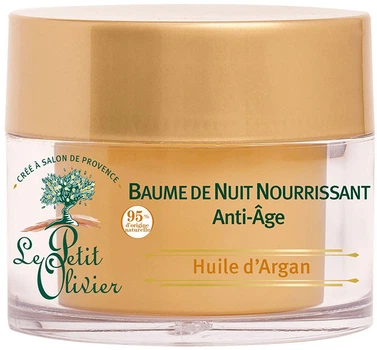 Антивіковий нічний бальзам Le Petit Olivier Anti-aging Night Balm з аргановою олією 50 мл (3549620033137)
