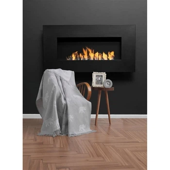 Плед-накидка Eponj Home Buldan Keten - Fil 170x220 gri серый (svt-2000022240239)