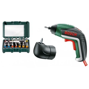 Аккумуляторный шуруповёрт Bosch IXO V Medium + Набор бит Metabo Promotion 15 шт (06039a8021+626703000)