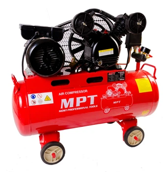 Компрессор MPT PROFI, 50 л, 1500 Вт/2 л.с. 1050 об/мин, 170 л/мин, 8 атм. Red and Black (MAC20503B)