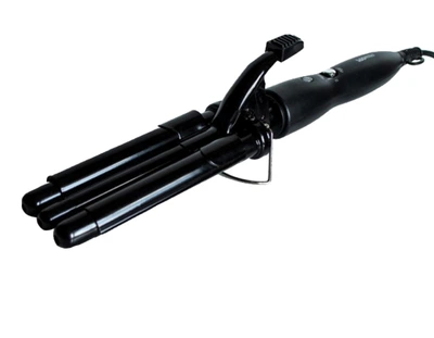 Тройная плойка для волос Pro Mozer MZ-6621 Straight and Curly Professional керамика Черный
