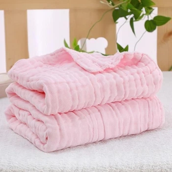 Плед дитячий мусліновий Kiddie Widdie 90х100 см Рожевий