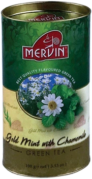 Чай Mervin Зеленый " Мята и ромашка " 100г