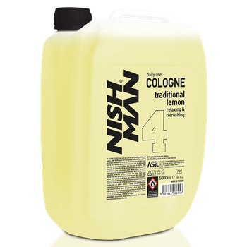 Одеколон после бритья Nishman №4 Lemon After Shave Cologne (Лимон) 5л, канистра
