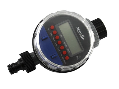 Таймер полива Aqualin YL21026A подачи воды с шаровым клапаном и цифровым управлением под датчик дождя (114198)