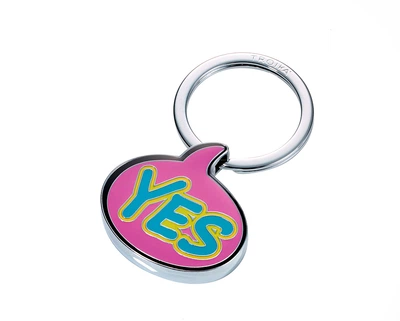 Брелок Troika "Yes" розовий