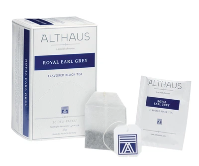 Черный чай Althaus Royal Earl Grey в пакетиках 20 шт