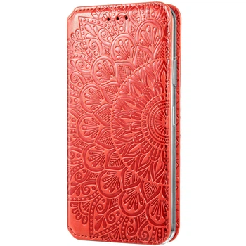 Чохол книжка на Samsung Galaxy A52 4G, A52 5G, для самсунг Галаксі А52 штучна шкіра на застібці червоний