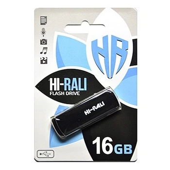 Флеш пам'ять 16GB Hi-Rali Taga Black (HI-16GBTAGBK)