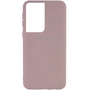 Чехол Epik Silicone Cover My Color Full Protective A для Samsung Galaxy S21 Ultra Розовый / Pink Sand