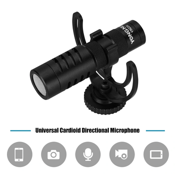 Направленный накамерный микрофон Yongnuo YN220 для фотоаппарата (камеры, смартфона)
