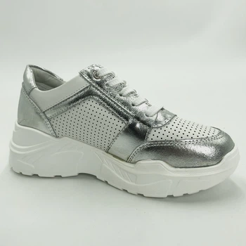 Кросовки женские Gabis 81098-2 белый/серебро / Модель 96177 40