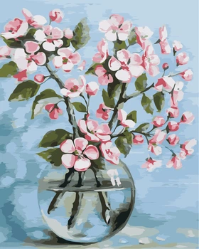 Картина за номерами ArtStory "Квіти сакури" 40*50см