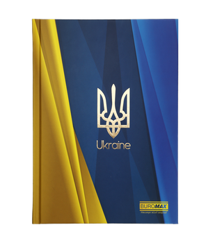 Блокнот Buromax Ukraine А5 в клетку 96 листов твердая обложка (BM.24511101-45)