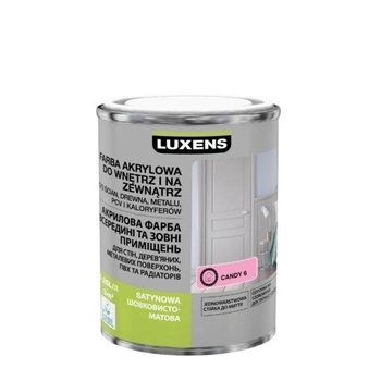 Емаль акрилова шовковисто-матова Luxens світло-рожева, 0,25 л 11837455
