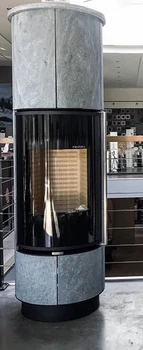 Кафельная печь Thorma Delia Plus/Serpentino, серый