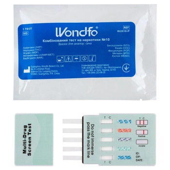 Експрес тест на 10 видів наркотиків (сеча), WONDFO Guangzhou Wondfo Biotech Co.