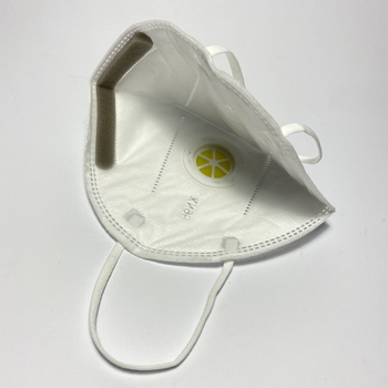 Защитная маска для лица с клапаном KN 95 серая