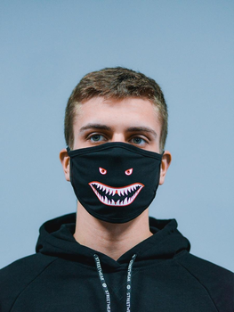Защитная маска с рисунком. Маска для лица с принтом многоразовая (Bezet01)