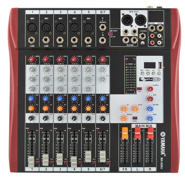 Пасивний аналоговий мікшер Yamaha MX-606U Black/Red (5680)