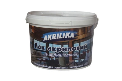 Лак акриловий на водній основі Akrilika 5л