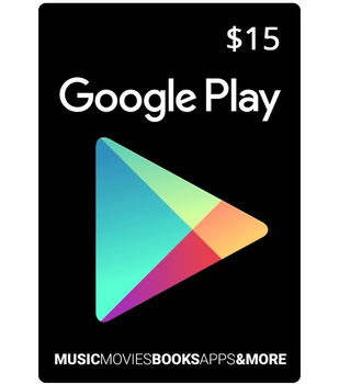 Электронный ключ Гугл Плэй / Google Play Gift Card пополнение бумажника счета своего аккаунта на сумму 15 usd, US-регион