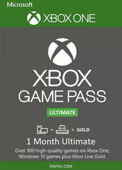 Комплект Xbox Game Pass Ultimate - 1 місяць: Game Pass Console + PC + Core + EA Play (Xbox One/Series + Windows 10/11) Trial для всіх регіонів та країн
