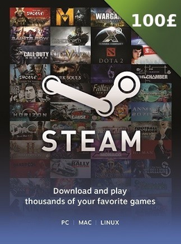 Код активации Steam Gift Card (Стим) на 100 GBP UK-регион