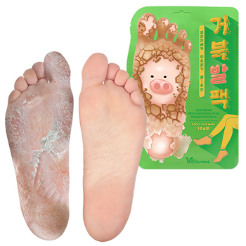 Отшелушивающая маска-носочки для ног Elizavecca Witch Piggy Hell-Pore Turtles Foot Pack (8809520942867/8809631878024)