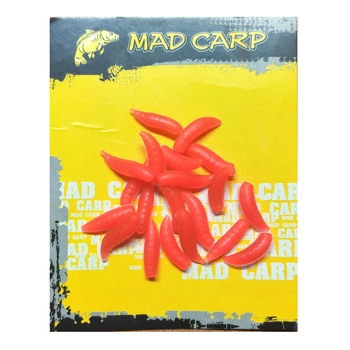 Силиконовый опарыш Mad Carp розовый 14*4мм, 20шт